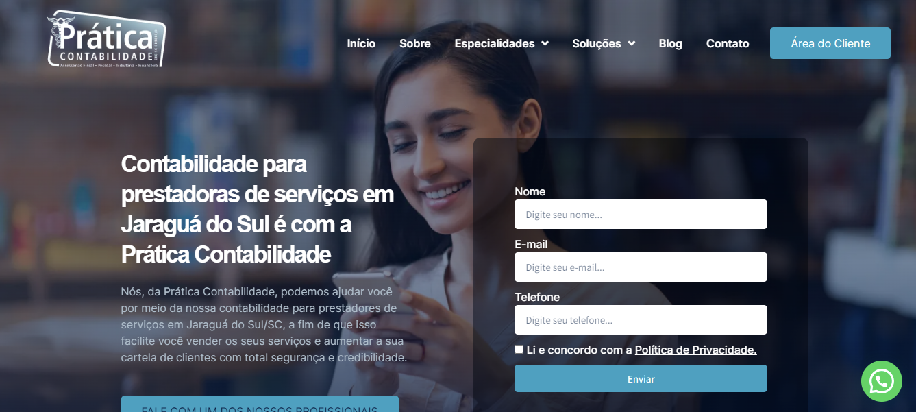 Contabilidade Para Prestadores De Servicos Em Jaragua Do Sul - Prática Contabilidade